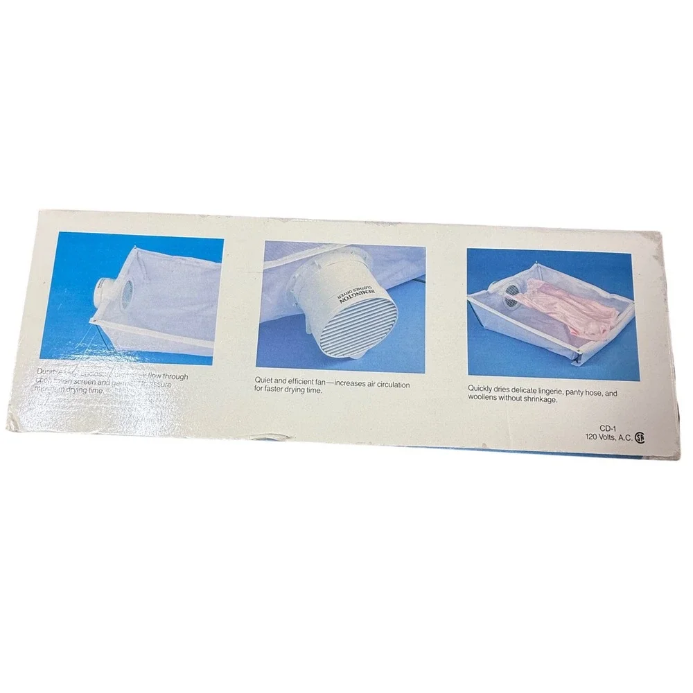 Remington Cool Dry Delicate Garment Dryer‎ Box Whisper Quiet Fan
